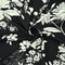 Black-White Famous Designer Floral Printed Georgette Woven Fabric By the Yard